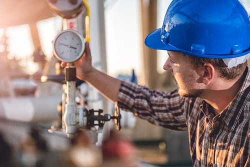 Man watches natural gas stocks.