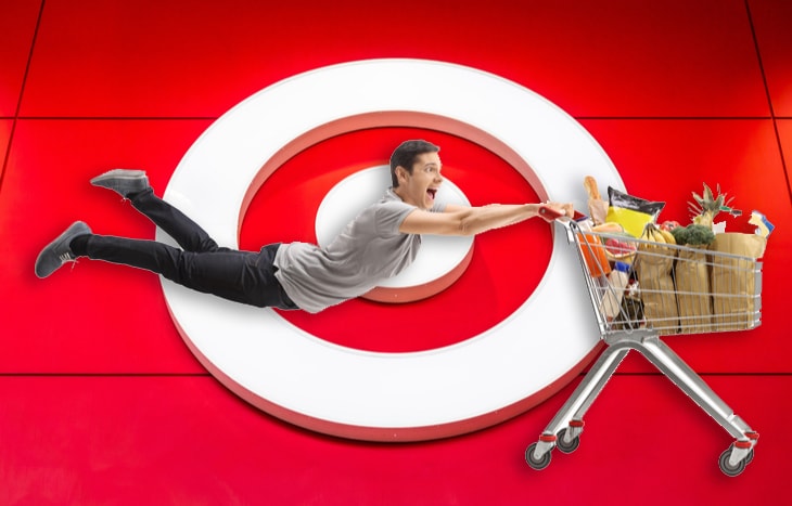 Shoppers like the one pictured here cannot resist the Target Effect