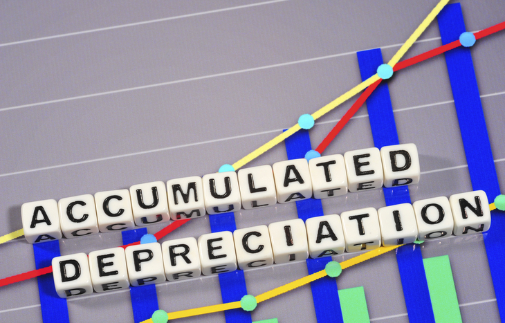 Accumulated depreciation is the sum of an asset’s depreciation expense.