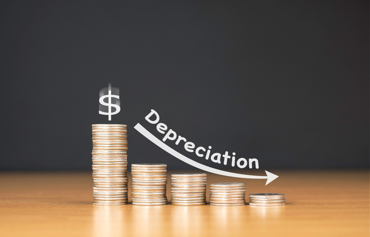 Depreciation expense is the decrease in an asset's value.