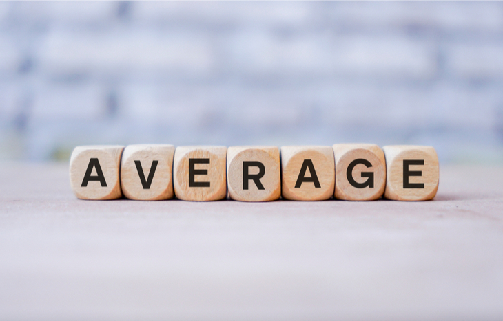 The word average written with blocks. But what are the average stock market returns?