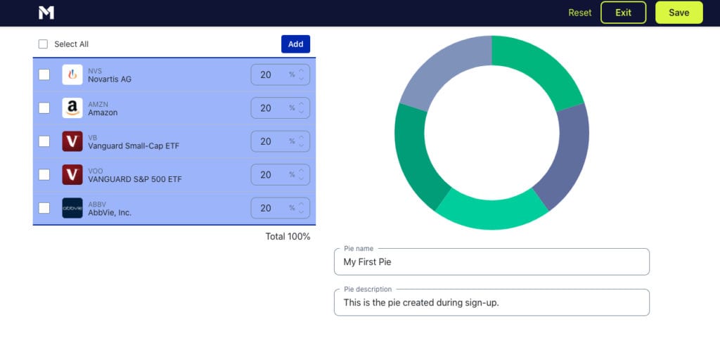 Reviewing a M1 Financial Pie