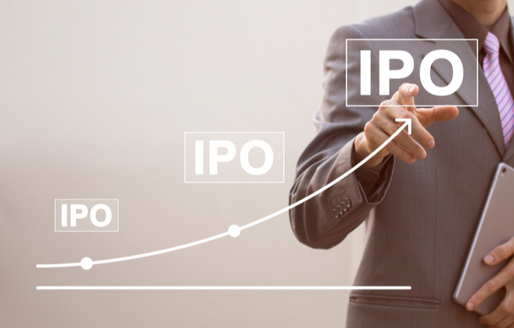 A chart of tech IPOs climbing higher