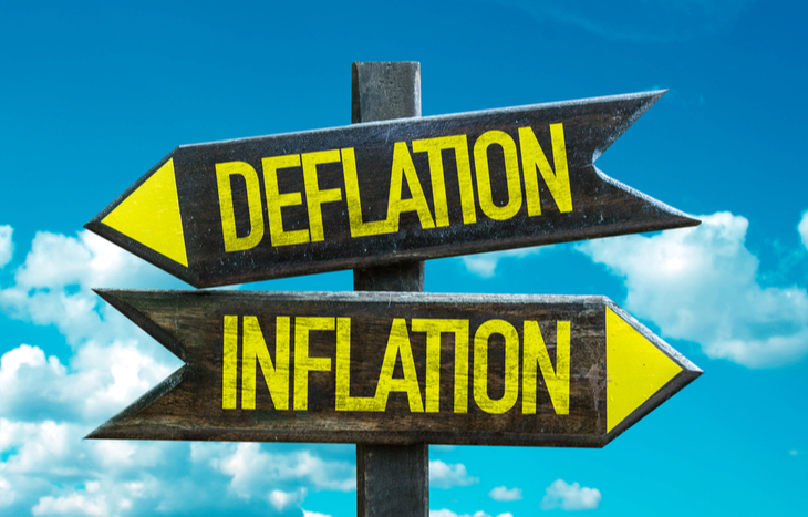 Understand the differenc betwen deflation and inflation