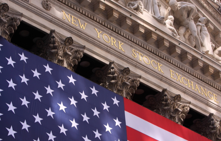 The entrance to the New York Stock Exchange