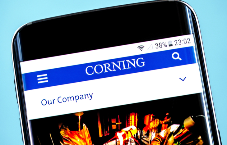 Corning stock forecast.